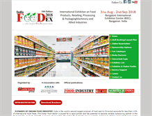 Tablet Screenshot of indiafoodex.com